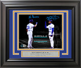 Ken Griffey Jr. & Sr. Autographed Framed 8x10 Photo Seattle Mariners Beckett BAS Witness Stock #256693