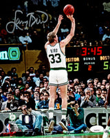 Larry Bird Autographed Framed 8x10 Photo Boston Celtics JSA Stock #256695