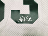 Michigan State Spartans Magic Johnson Autographed White Authentic Mitchell & Ness 1978-79 College Vault Jersey Size XL Beckett BAS Witness Stock #256714