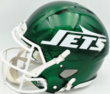 Aaron Rodgers & Garrett Wilson Autographed New York Jets 2024 Alternate Green Full Size Speed Authentic Helmet Fanatics Holo Stock #257003