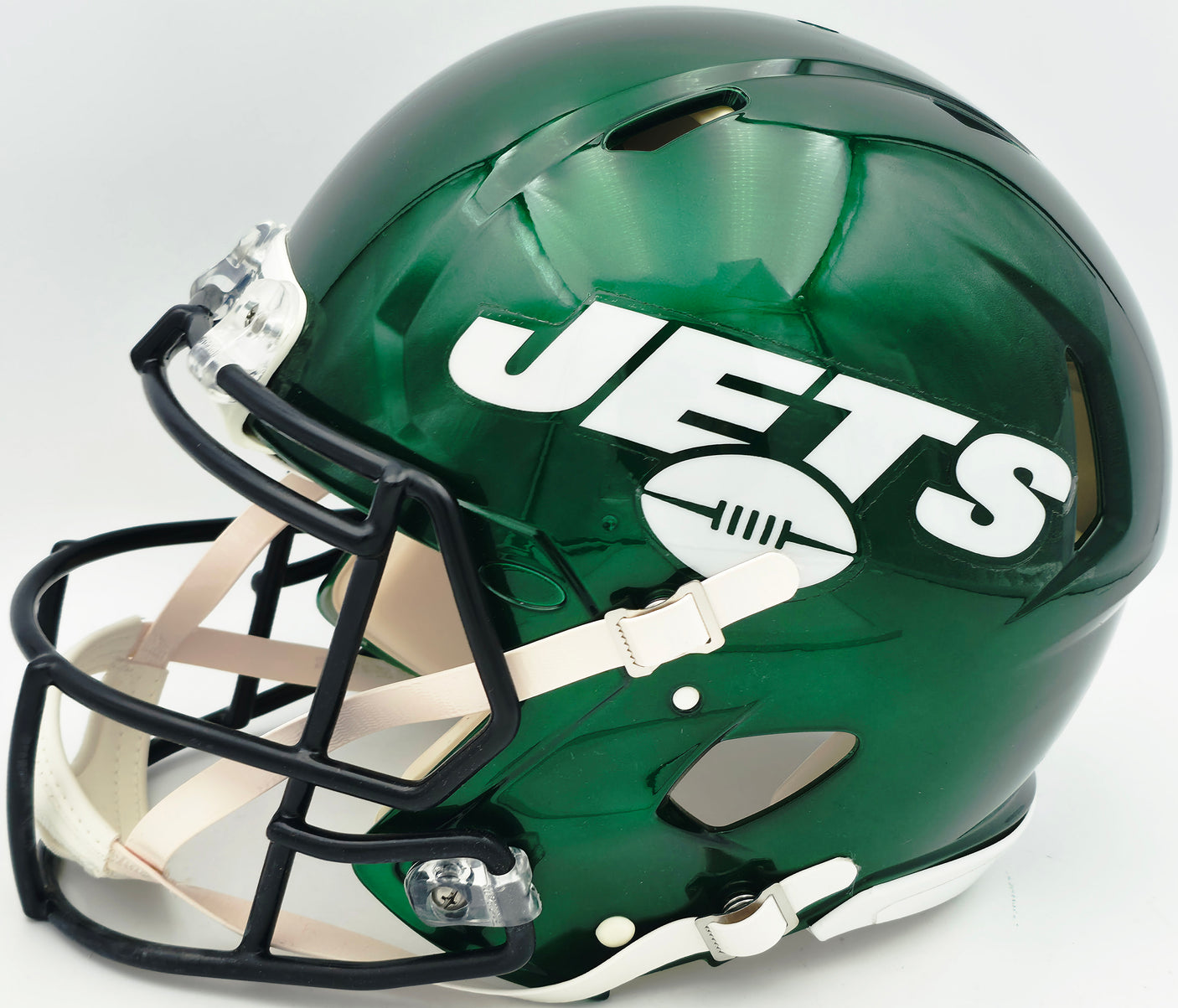 Aaron Rodgers & Garrett Wilson Autographed New York Jets Green Full Size Speed Authentic Helmet Fanatics Holo Stock #257004