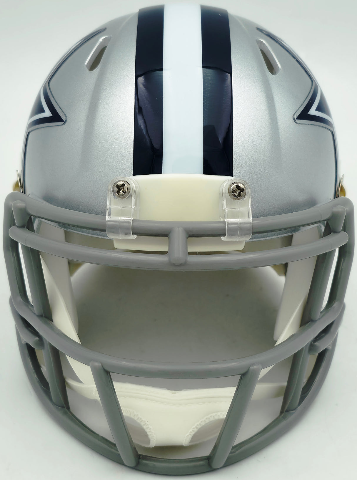 Micah Parson Autographed Dallas Cowboys Silver Speed Mini Helmet Fanatics Holo Stock #256993