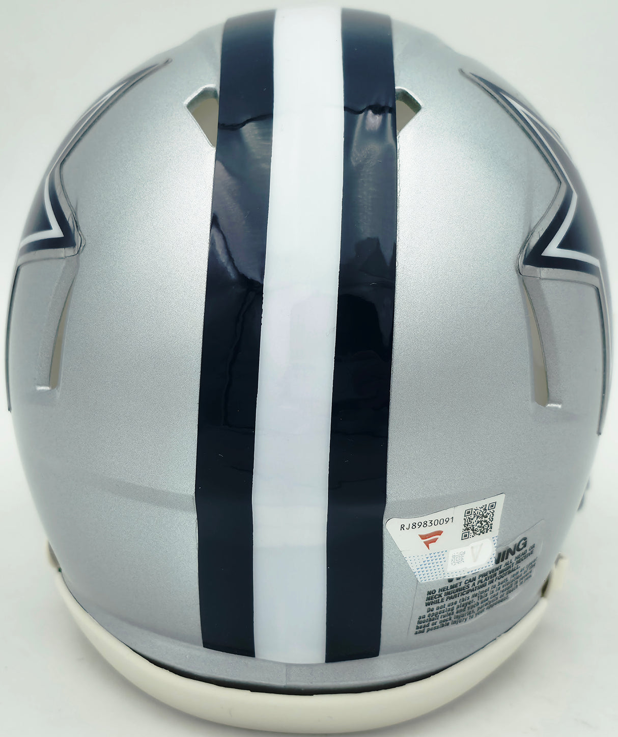 Micah Parson Autographed Dallas Cowboys Silver Speed Mini Helmet Fanatics Holo Stock #256994