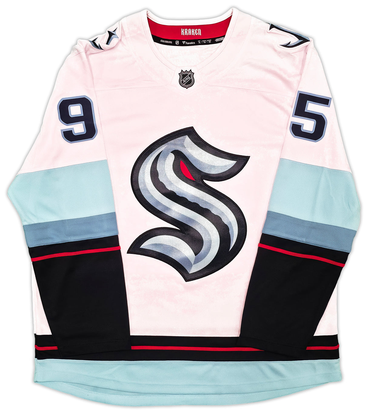 Seattle Kraken Andre Burakovsky Autographed White Fanatics Jersey Size XL Fanatics Holo Stock #257000