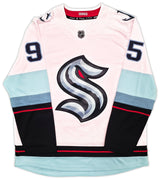 Seattle Kraken Andre Burakovsky Autographed White Fanatics Jersey Size XL Fanatics Holo Stock #257000