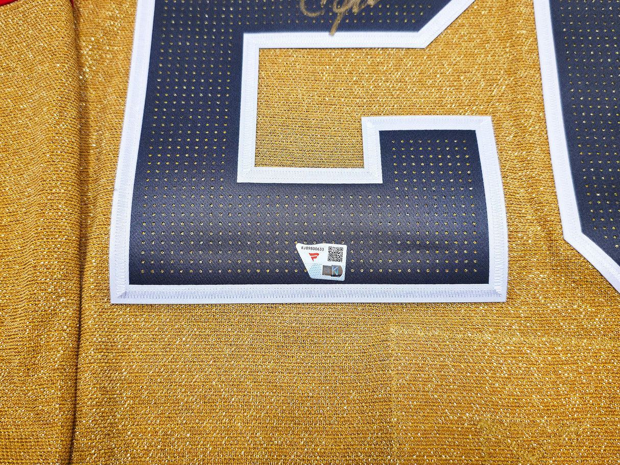 Las Vegas Golden Knights Chandler Stephenson Autographed Gold Adidas Authentic Aeroready 2023 Stanley Cup Jersey Size 52 Fanatics Holo Stock #256996