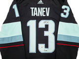 Seattle Kraken Brandon Tanev Autographed Blue Adidas Authentic Primegreen Inaugural Season Jersey Size 54 "Turbo" Fanatics Holo Stock #257013