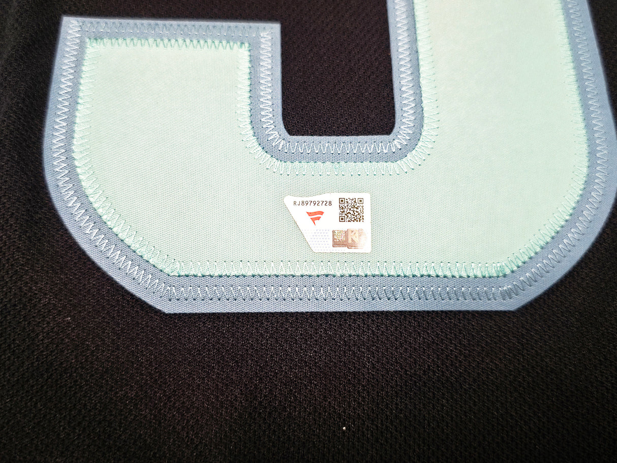 Seattle Kraken Andre Burakovsky Autographed Blue Adidas Authentic Primegreen Jersey Size 54 Fanatics Holo Stock #256999