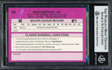 Ken Griffey Jr. Autographed 1989 Classic Travel Rookie Card #193 Seattle Mariners Beckett BAS Stock #257220