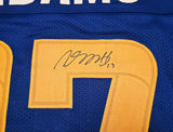 Los Angeles Rams Davante Adams Autographed Blue Jersey Beckett BAS Witness Stock #257216
