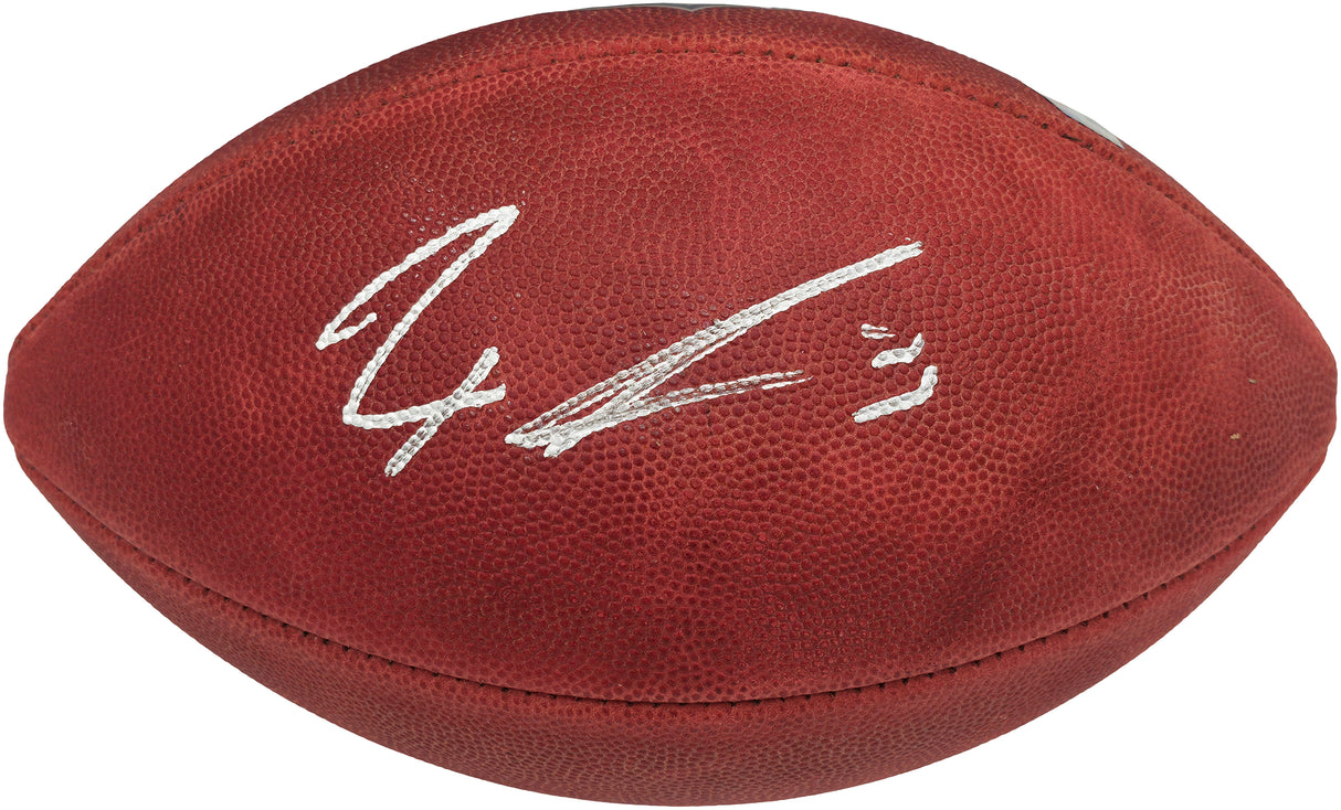 Jaxon Smith-Njigba Autographed Official NFL Leather Football Seattle Seahawks Fanatics Holo Stock #257924