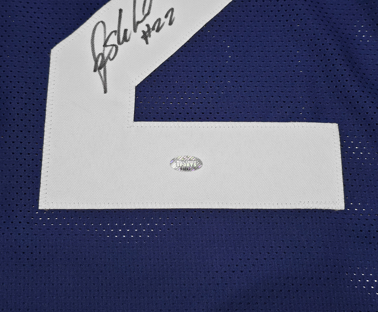 Seattle Seahawks Rashid Shaheed Autographed Blue Jersey MCS Holo Stock #258200