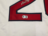 Boston Red Sox Wade Boggs Autographed White Jersey Beckett BAS Witness Stock #257836