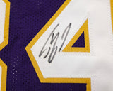 Los Angeles Lakers Shaquille Shaq O'Neal Autographed Purple Jersey JSA Stock #257919