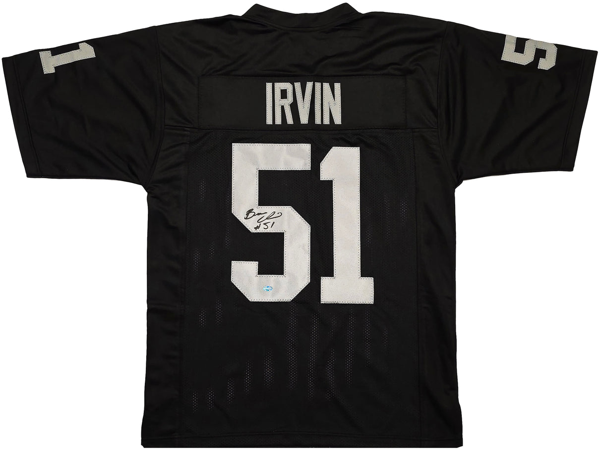 Las Vegas Raiders Bruce Irvin Autographed Black Jersey MCS Holo Stock #257840
