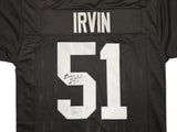 Las Vegas Raiders Bruce Irvin Autographed Black Jersey MCS Holo Stock #257840