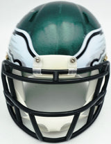Donovan McNabb Autographed Philadelphia Eagles Green Mini Helmet Beckett BAS Witness Stock #256865
