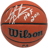 Dennis Rodman Autographed Authentic Indoor/Outdoor Basketball Chicago Bulls "HOF 2011" Beckett BAS Witness Stock #256866