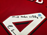 Cincinnati Reds Elly De La Cruz Autographed Red Nike Jersey Size XL "MLB Debut 6/6/23" Beckett BAS Witness Stock #256880