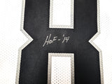 Oakland Raiders Ray Guy Autographed White Jersey "HOF 14" Beckett BAS QR Stock #256904