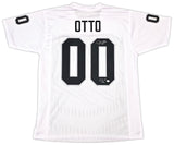Oakland Raiders Jim Otto Autographed White Jersey GTSM Stock #256892