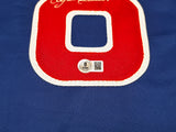 Chicago Cubs Andre Dawson Autographed Blue Jersey Beckett BAS Witness Stock #256897