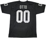 Oakland Raiders Jim Otto Autographed Black Jersey GTSM Stock #256891