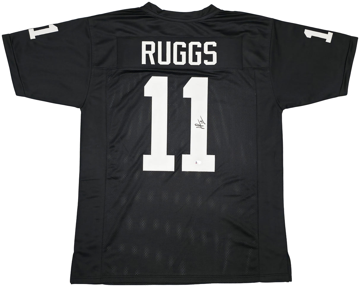 Las Vegas Raiders Henry Ruggs III Autographed Black Jersey Beckett BAS Stock #256890
