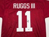 Alabama Crimson Tide Henry Ruggs III Autographed Maroon Jersey Beckett BAS Stock #256889