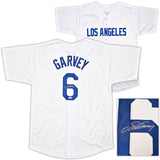 Los Angeles Dodgers Steve Garvey Autographed White Jersey Beckett BAS Witness Stock #256840