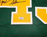 Seattle Supersonics Jack Sikma Autographed Green Jersey MCS Holo Stock #256726