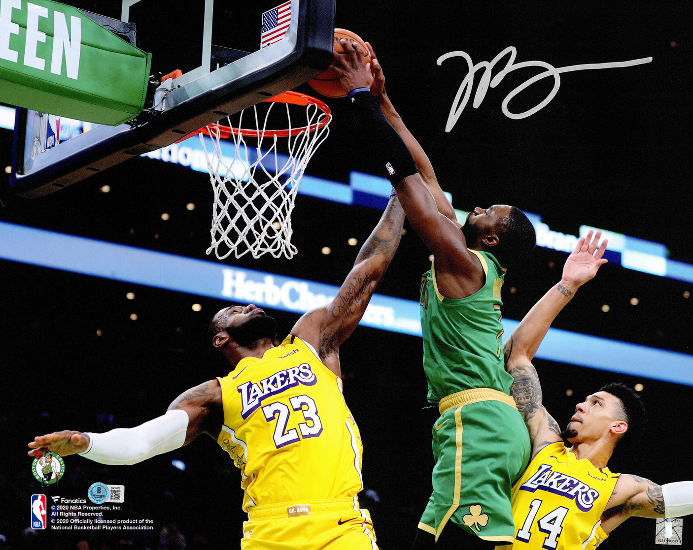 Jaylen Brown Autographed 16x20 Photo Boston Celtics Beckett BAS QR Stock #256841