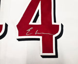 Cincinnati Reds Elly De La Cruz Autographed White Nike Jersey Size XL Beckett BAS Witness Stock #256886