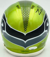 Zach Charbonnet Autographed Seattle Seahawks Flash Green Speed Mini Helmet MCS Holo Stock #256965