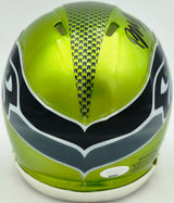 Byron Murphy II Autographed Seattle Seahawks Flash Green Speed Mini Helmet MCS Holo Stock #256971
