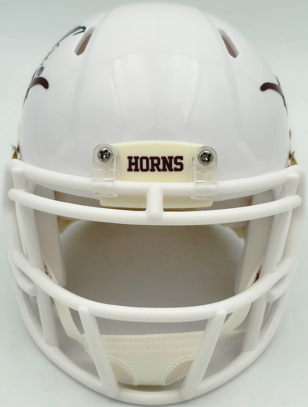 Byron Murphy II Autographed Texas Longhorns White Speed Mini Helmet MCS Holo Stock #256973
