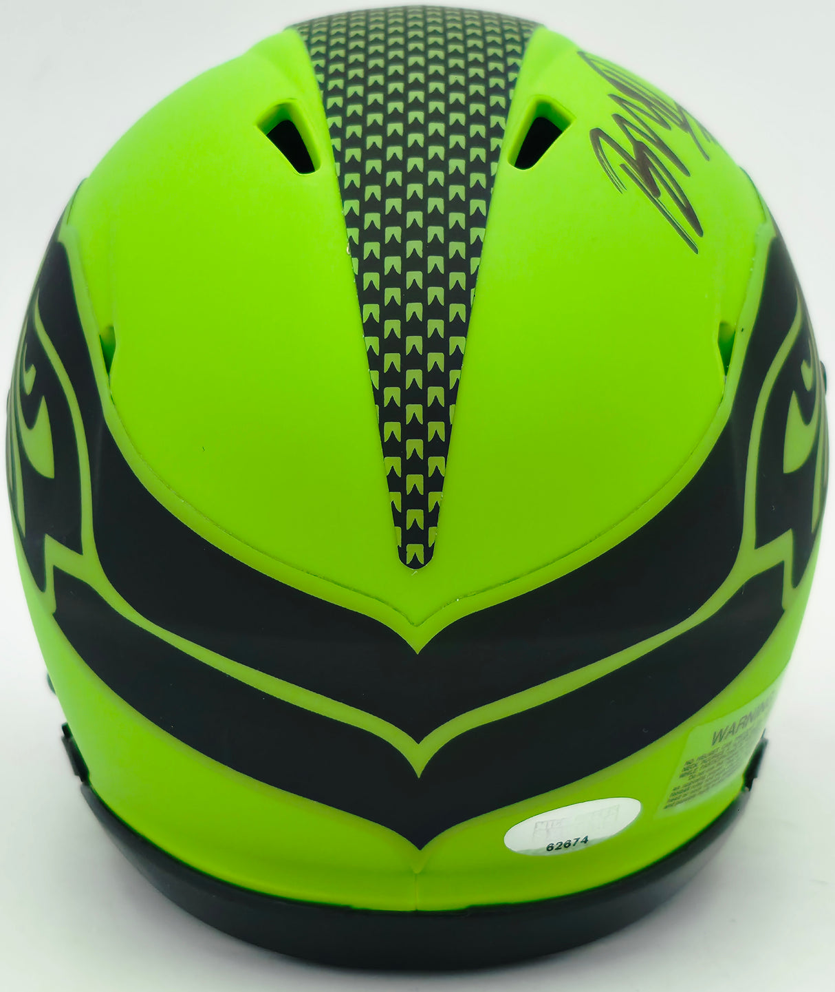 Byron Murphy II Autographed Seattle Seahawks Rave Green Speed Mini Helmet MCS Holo Stock #256972