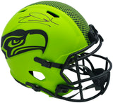 Zach Charbonnet Autographed Seattle Seahawks Rave Green Full Size Speed Replica Helmet MCS Holo Stock #256946