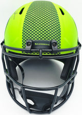Zach Charbonnet Autographed Seattle Seahawks Rave Green Full Size Speed Replica Helmet MCS Holo Stock #256946