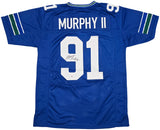 Seattle Seahawks Byron Murphy II Autographed Blue Throwback Jersey MCS Holo Stock #256978