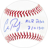 Cal Raleigh Autographed Official MLB Baseball Seattle Mariners "MLB Debut 7/11/2021" Fanatics & MLB Holo Stock #256936