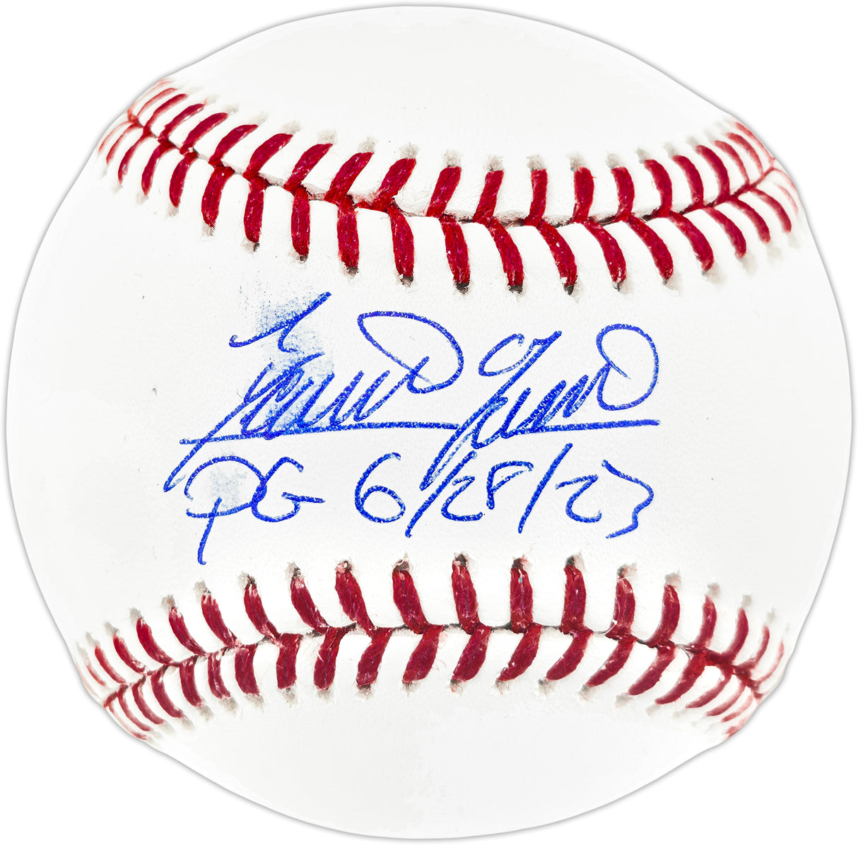 Domingo German Autographed Official MLB Baseball New York Yankees "PG 6/28/23" Beckett BAS Witness Stock #259983