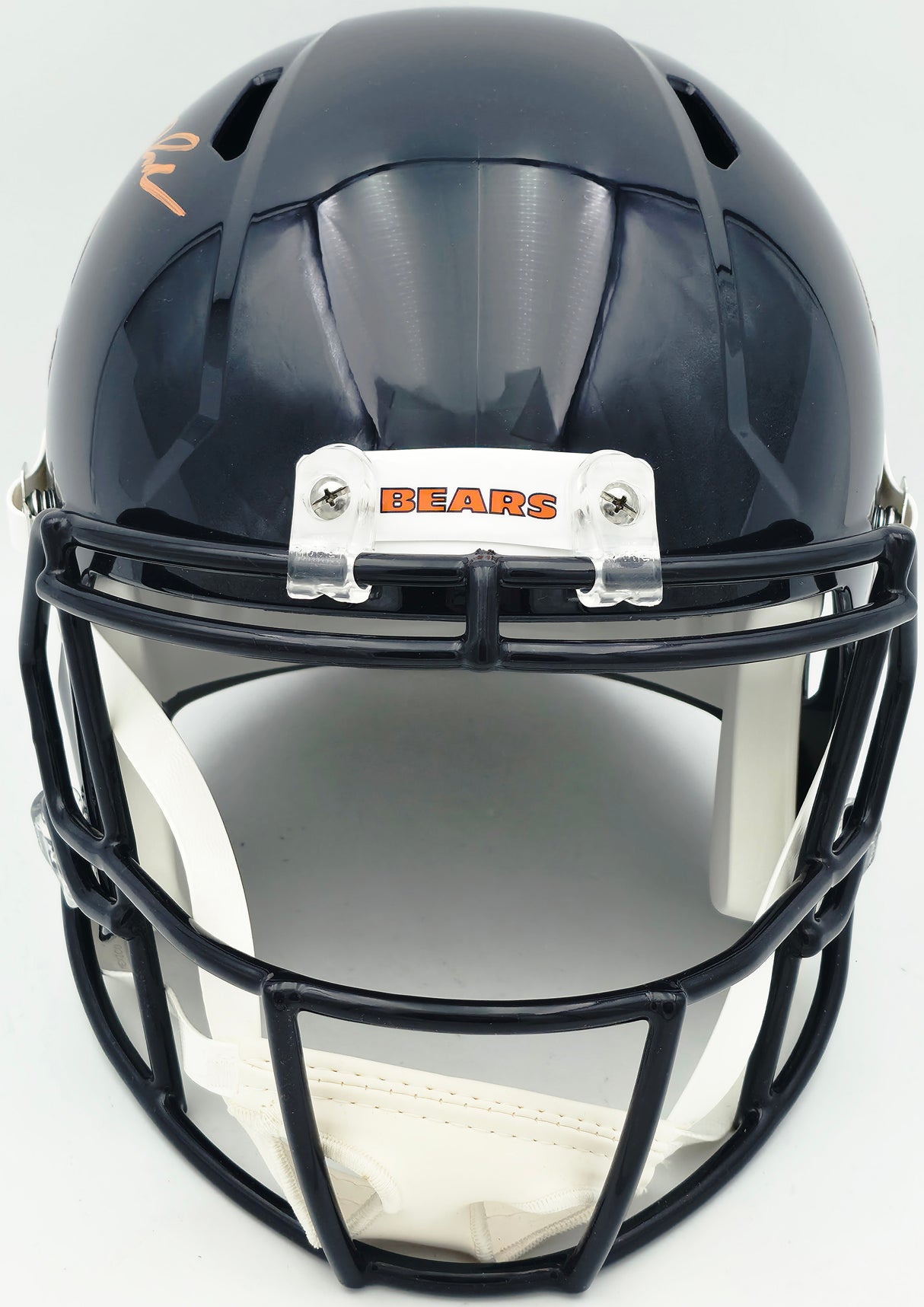 D'Andre Swift Autographed Chicago Bears Blue Full Size Speed Replica Helmet Beckett BAS Witness Stock #260054