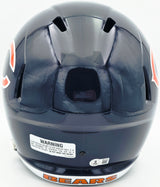 D'Andre Swift Autographed Chicago Bears Blue Full Size Speed Replica Helmet Beckett BAS Witness Stock #260054