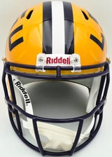 Patrick Peterson Autographed LSU Tigers Yellow Full Size Speed Replica Helmet Beckett BAS Witness Stock #259969