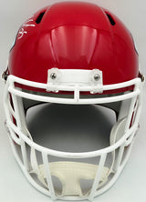 Jamaal Charles Autographed Kansas City Chiefs Red Full Size Speed Replica Helmet Beckett BAS Witness Stock #260051