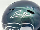 Nick Emmanwori Autographed Seattle Seahawks Metallic Green Rivalries Full Size Speed Replica Helmet Beckett BAS Witness Stock #260082