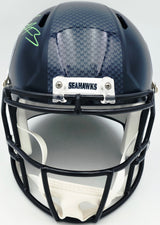 Nick Emmanwori Autographed Seattle Seahawks Blue Full Size Speed Replica Helmet Beckett BAS Witness Stock #260086