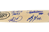 The Sandlot Movie Cast Autographed Black Louisville Slugger Baseball Bat With 8 Signatures Beckett BAS Witness Stock #260068