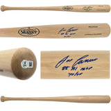 Jose Canseco Autographed Blonde Louisville Slugger Pro Stock Baseball Bat Oakland A's "88 AL MVP 40/40" Beckett BAS Witness Stock #259979